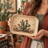 Desert Rose Prickly Pear Metal Tray - Image 5 of 0