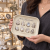 Luminous Stones White Crystal Metal Tray - Image 2 of 0
