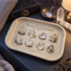 Luminous Stones White Crystal Metal Tray - Image 3 of 0