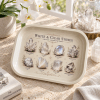 Luminous Stones White Crystal Metal Tray - Image 5 of 0
