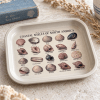 Tidepool Treasures Coastal Shell Field Guide Metal Tray - Image 1 of 0