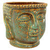 Buddha Bust Porcelain Planter Pot Jade - Image 2 of 0