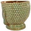Buddha Bust Porcelain Planter Pot Jade - Image 3 of 0