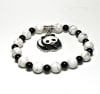 SB-122-STONE 8mm ROUND BEAD BRACELET IN WALKING PAMDA DESIGN-7 1/2" - Image 1 of 0