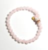 SB6-012-6mm STONE ROUND BEAD BRACELET IN BIRD DESIGN -7 1/2" - Image 1 of 0