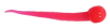 Little Atom Nuggies Plastic Tails - 6 tails per pack - 01 Hot Pink - Image 1 of 0