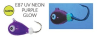 Fiskas UV Jigs - E87 UV Neon Purple Glow - 3MM - Image 1 of 0