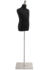 Child display dress form with natural canvas torso on flat metal base adjustable retail mannequin for boutiques and designers - Image 2 of 0