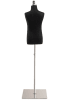 Child display dress form with natural canvas torso on flat metal base adjustable retail mannequin for boutiques and designers - Image 3 of 0