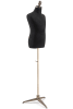 Child display dress form with natural canvas torso on metal tripod base adjustable retail mannequin for boutiques and designers - Image 2 of 0