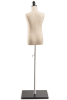 Child display dress form with natural canvas torso on wooden flat base  adjustable retail mannequin for boutiques and designers - Image 3 of 0