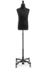 Child display dress form with natural canvas torso on metal rolling base adjustable retail mannequin for boutiques and designers - Image 1 of 0