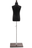 Child display dress form with natural canvas torso on wooden flat base adjustable retail mannequin for boutiques and designers - Image 3 of 0