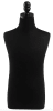 Premium black child display dress form torso with dual pole connectors for retail apparel displays, sewing, and garment design use - Image 2 of 0
