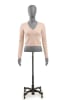 Female Egghead Torso Mannequin with Removable Arms & Base Options | Zing Display - Image 1 of 0