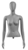 Female Egghead Torso Mannequin with Removable Arms & Base Options | Zing Display - Image 2 of 0