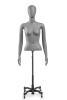 Female Egghead Torso Mannequin with Removable Arms & Base Options | Zing Display - Image 3 of 0