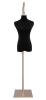 Female display dress form with natural canvas torso on metal hanging base adjustable retail mannequin for boutiques and designers - Image 1 of 0