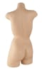 Skin tone female headless 3/4 torso display form with fiberglass self-standing construction for swimwear and apparel displays - Image 3 of 0