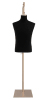 Male display dress form with natural canvas torso on metal hanging base adjustable retail mannequin for boutiques and designers - Image 1 of 0