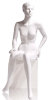 celeste female seated mannequin cameo white retail display zing display - Image 2 of 0