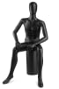 Seated Male Egghead Full-Body Mannequin | PM Collection | Zing Display - Image 1 of 0