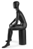 Seated Male Egghead Full-Body Mannequin | PM Collection | Zing Display - Image 2 of 0
