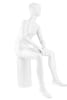 Seated Male Egghead Full-Body Mannequin | PM Collection | Zing Display - Image 3 of 0