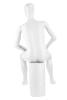 Seated Male Egghead Full-Body Mannequin | PM Collection | Zing Display - Image 4 of 0