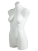 3/4 Female Torso Form in Milky White - Image 2 of 0