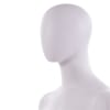 White male mannequin with oval head standing straight on glass base with molded wedge foot - Image 3 of 0