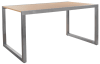large capacity satin chrome nesting display table maple top mannequins express - Image 1 of 0