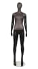 Black Leatherette Mixed Fabric Female Mannequin - Image 1 of 0