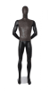 distressed leather look male mannequin matte black hands behind back retail display zing display - Image 1 of 0