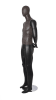 distressed leather look male mannequin matte black hands behind back retail display zing display - Image 2 of 0