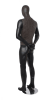 distressed leather look male mannequin matte black hands behind back retail display zing display - Image 3 of 0