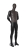 distressed leather look male mannequin matte black hands behind back retail display zing display - Image 5 of 0