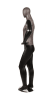 distressed leather look male mannequin matte black hand on hip retail display zing display - Image 3 of 0