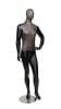 distressed leather look male mannequin matte black hand on hip retail display zing display - Image 5 of 0