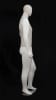 linen mixed fabric male mannequin matte white hand on hip retail display zing display - Image 4 of 0
