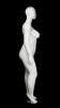glossy white plus size female mannequin size 16 left leg bent retail display zing display - Image 4 of 0
