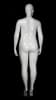 Glossy white plus size abstract female mannequin with hands by sides, size 16 – Zing Display - Image 3 of 0