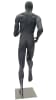 Athletic Gray Egghead Male Runner Mannequin - Image 4 of 0