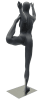 Athletic Gray Egghead Female Yoga Mannequin - Dancer Pose - Image 3 of 0
