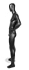 Male silver metallic pewter fiberglass mannequin for modern retail apparel display - Image 2 of 0