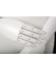 matte white female torso form posable wood arms retail display zing display - Image 6 of 0