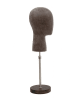 black leatherette egghead form adjustable base retail display mannequin zing display - Image 3 of 0