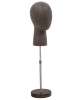 black leatherette egghead form adjustable base retail display mannequin zing display - Image 4 of 0