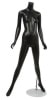 matte black female mannequin pose 23 wide stance headless changeable heads retail display zing display - Image 1 of 0