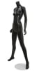 matte black female mannequin pose 23 wide stance headless changeable heads retail display zing display - Image 2 of 0